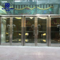 Commercial Rose Golden Color Glass Door Metal Frame